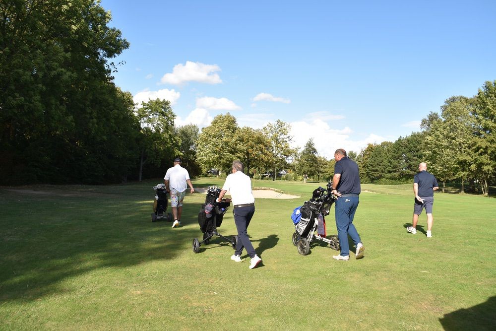 De golfbaan van Golfclub Grevelingenhout te Bruinisse tijdens Pinidraf Golfcup.